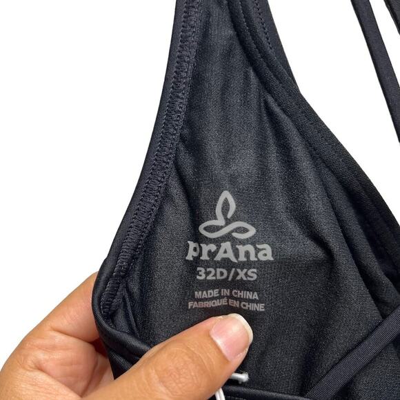 PrAna Kayana One Piece Swimwear Criss-Cross D-Cup Black - Picture 6 of 7